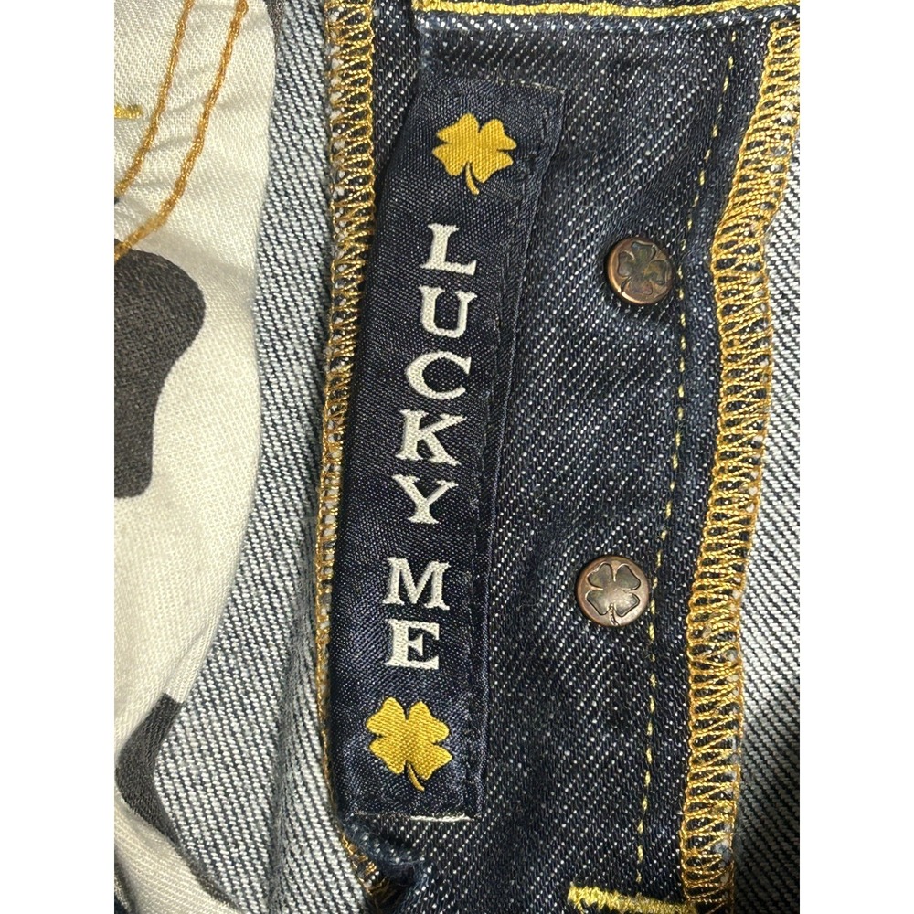 Lucky Brand Lucky Me 481 Relaxed Straight Premium Italian Denim Jeans Mens 31x32